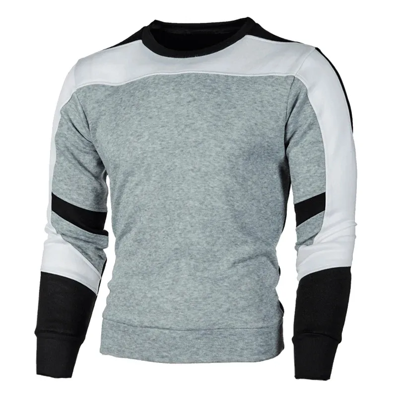 Zomersz - Heren Trui Met Kleurvlakken - Ronde Hals Casual Mode